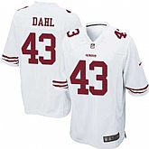 Nike Men & Women & Youth 49ers #43 Dahl White Team Color Game Jersey